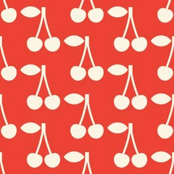 Cherry pattern Illustrazione stock