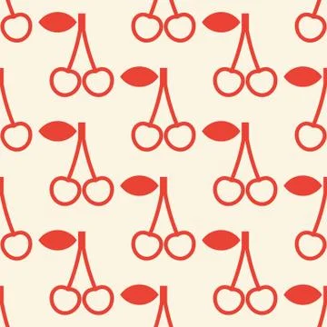 Cherry pattern Stock Illustration