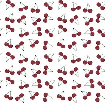 Cherry pattern Stock Illustration