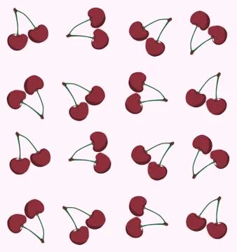 Cherry pattern Stock Illustration