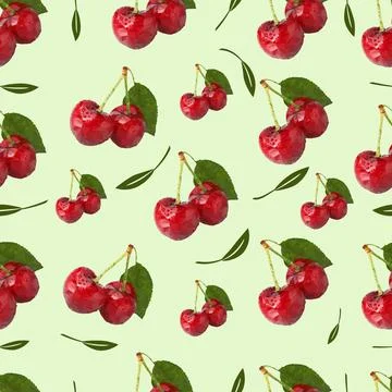 Cherry pattern Stock Illustration