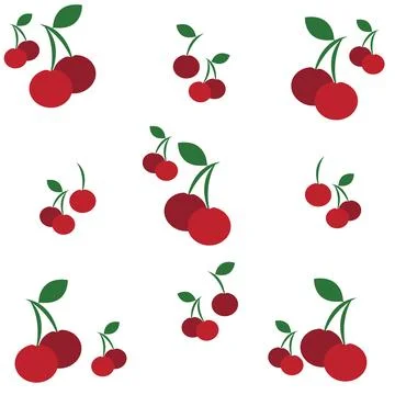 Cherry pattern Stock Illustration