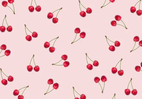 Cherry pattern Stock Photos