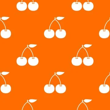 Cherry pattern seamless Stock Illustration