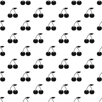 Cherry pattern vector Stock Illustration