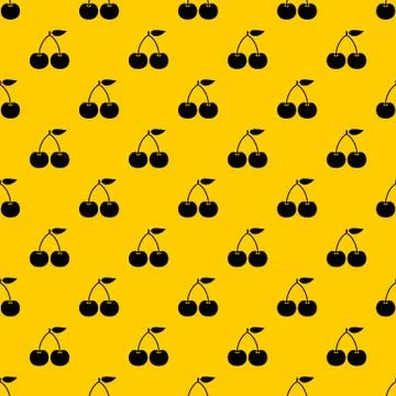 Cherry pattern vector Stock Illustration