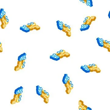 Cherry picker isometric icon vector isolated illustration Illustrazione stock