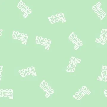 Cherry picker line icon vector isolated illustration Stockillustratie