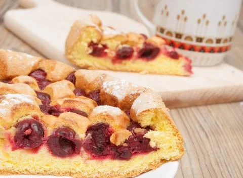 Cherry pie Stock Photos