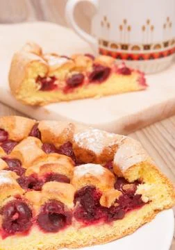 Cherry pie Stock Photos