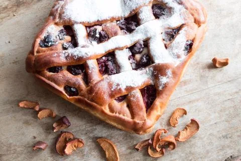 Cherry pie Stock Photos