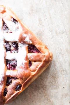 Cherry pie Stock Photos