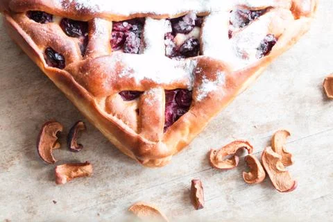 Cherry pie Stock Photos