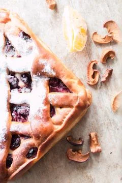 Cherry pie Stock Photos