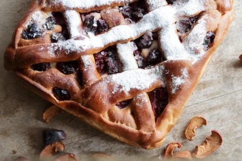 Cherry pie Stock Photos