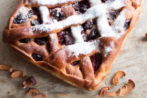 Cherry pie Stock Photos