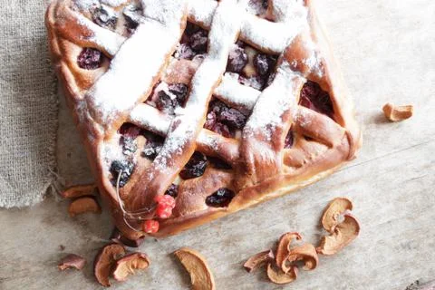 Cherry pie Stock Photos