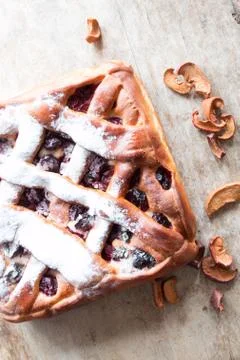 Cherry pie Stock Photos