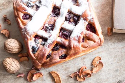Cherry pie Stock Photos