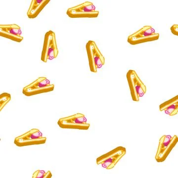 Cherry pitting press isometric icon seamless pattern Illustrazione stock