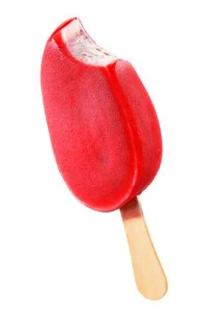 Cherry popsicle isolated Stock Photos