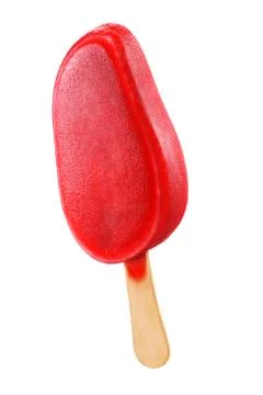 Cherry popsicle isolated Photos