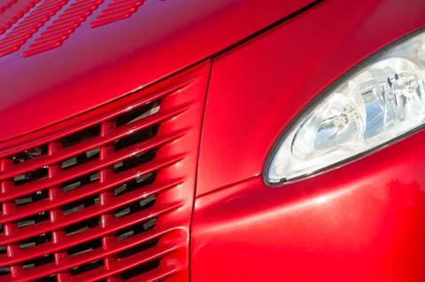 Cherry red grille Stock Photos