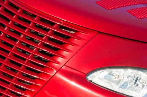 Cherry red grille Stock Photos