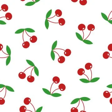 Cherry seamless pattern Stock-Illustration