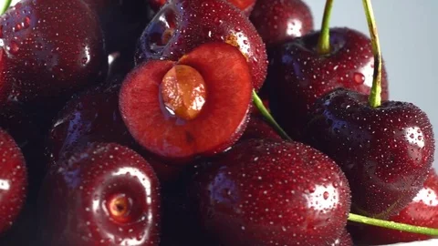 Cherry is shot close-up. Stock Footage 82203531