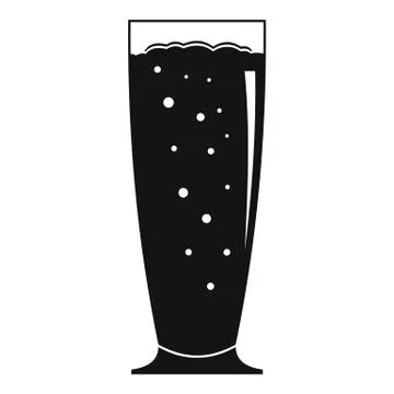 Cherry smoothie icon, simple style Stock Illustration