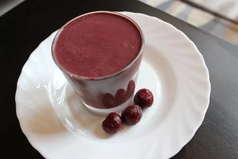 Cherry Smoothie Stock-Fotos