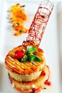 Cherry tartolet Stock Photos