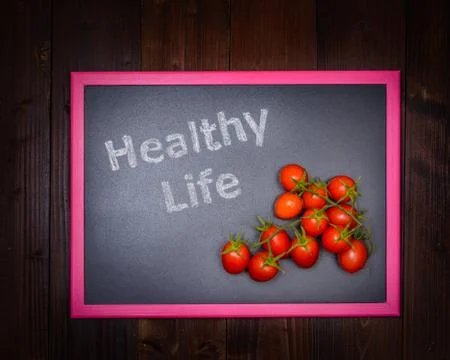 Cherry tomato above Stock Photos
