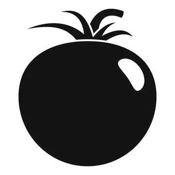 Cherry tomato icon, simple style Stock Illustration