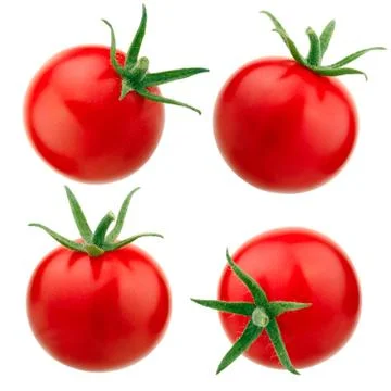 Cherry tomato isolated on white background. Collection Stock Photos