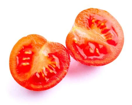 Cherry tomato isolated on white. High quality photo. Stock Photos
