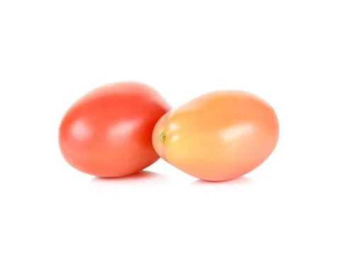 Cherry tomato isolated on the white Stock Photos