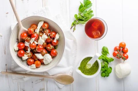 Cherry tomato salad Stock Photos