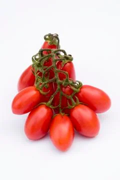 Cherry Tomato on white background Stock Photos