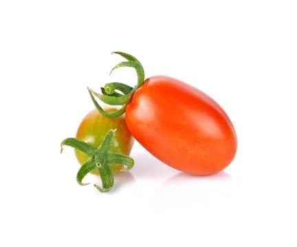 Cherry tomato on white background Stock Photos