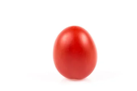 Cherry tomato on white Stock Photos