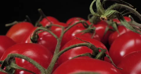 Cherry tomatoes close-up, Motion. Rotation. 動画素材 234544205