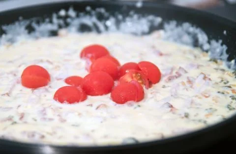 Cherry tomatoes in a dish Stock Photos