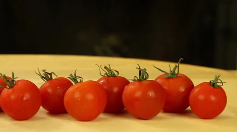 Cherry tomatoes Stock Footage 52929949