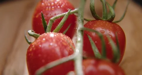 Cherry tomatoes Stock Footage 318370892