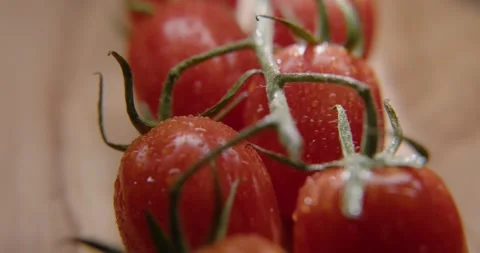 Cherry tomatoes Stock Footage 318370894