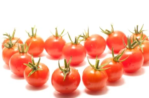 Cherry tomatoes heart shape Stock Photos