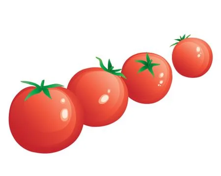 Cherry tomatoes Stock Illustration
