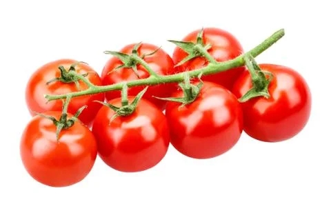 Cherry tomatoes isolated Stock Photos
